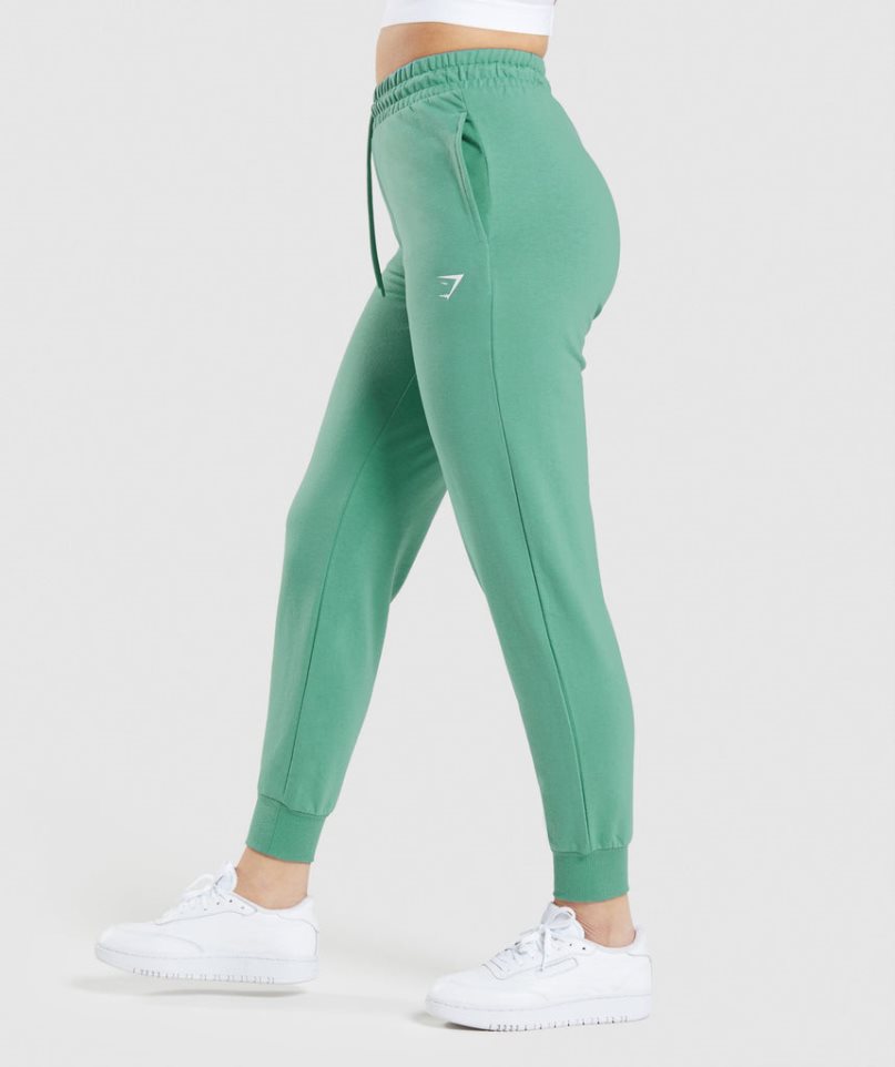 Spodnie Do Biegania Gymshark Treningowe Damskie Zielone | PL 837HGY